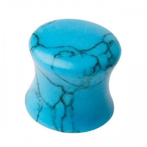 Semi Precious Flared Plugs - Turquoise (PLST)