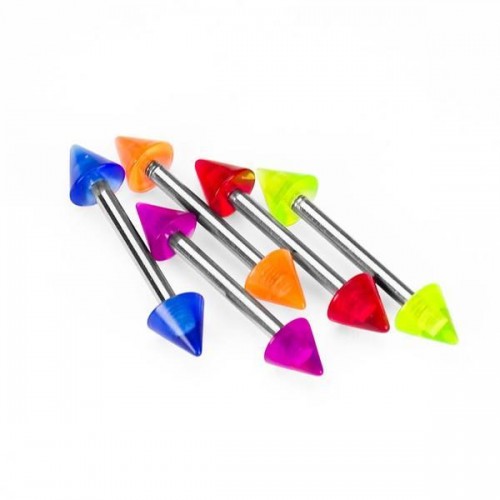 UV Glow in the Dark Coned Barbells (UVGDUS70)